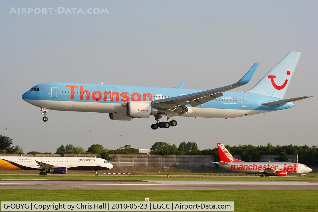 G-OBYG, 1999 Boeing 767-304 C/N 29137, Thomson B767 now fitted with winglets