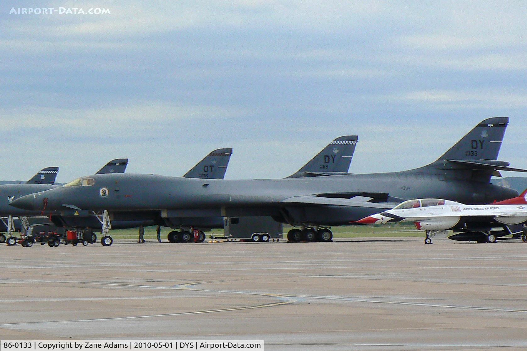 86-0133, 1986 Rockwell B-1B Lancer C/N 93, At the B-1B 25th Anniversary Airshow - Big Country Airfest, Dyess AFB, Abilene, TX