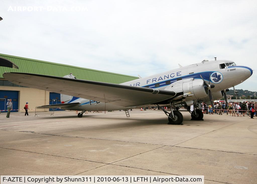 F-AZTE, 1943 Douglas C-47A-1-DL  Skytrain C/N 9172, Displayed during LFTH Open Day 2010...