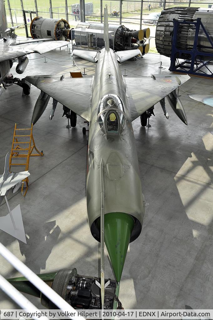 687, Mikoyan-Gurevich MiG-21MF C/N 6215, MiG-21