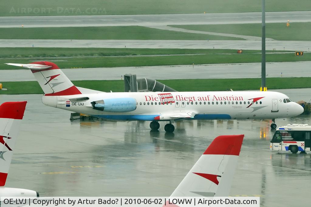 OE-LVJ, 1991 Fokker 100 (F-28-0100) C/N 11359, Austrian