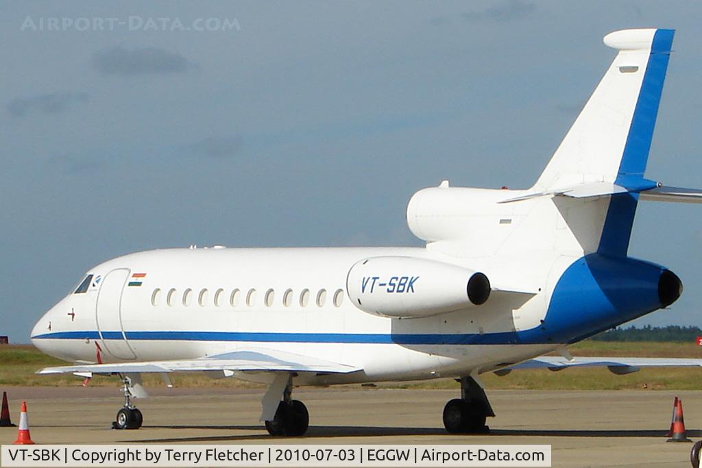 VT-SBK, Dassault Falcon 900EX C/N 089, Indian Falcon 900 at Luton UK