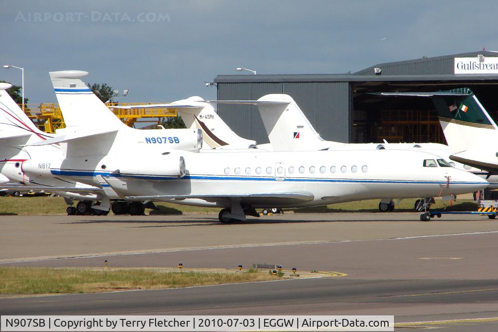 N907SB, 2007 Dassault Falcon 7X C/N 13, 2007 Dassault Aviation FALCON 7X, c/n: 13 at Luton UK