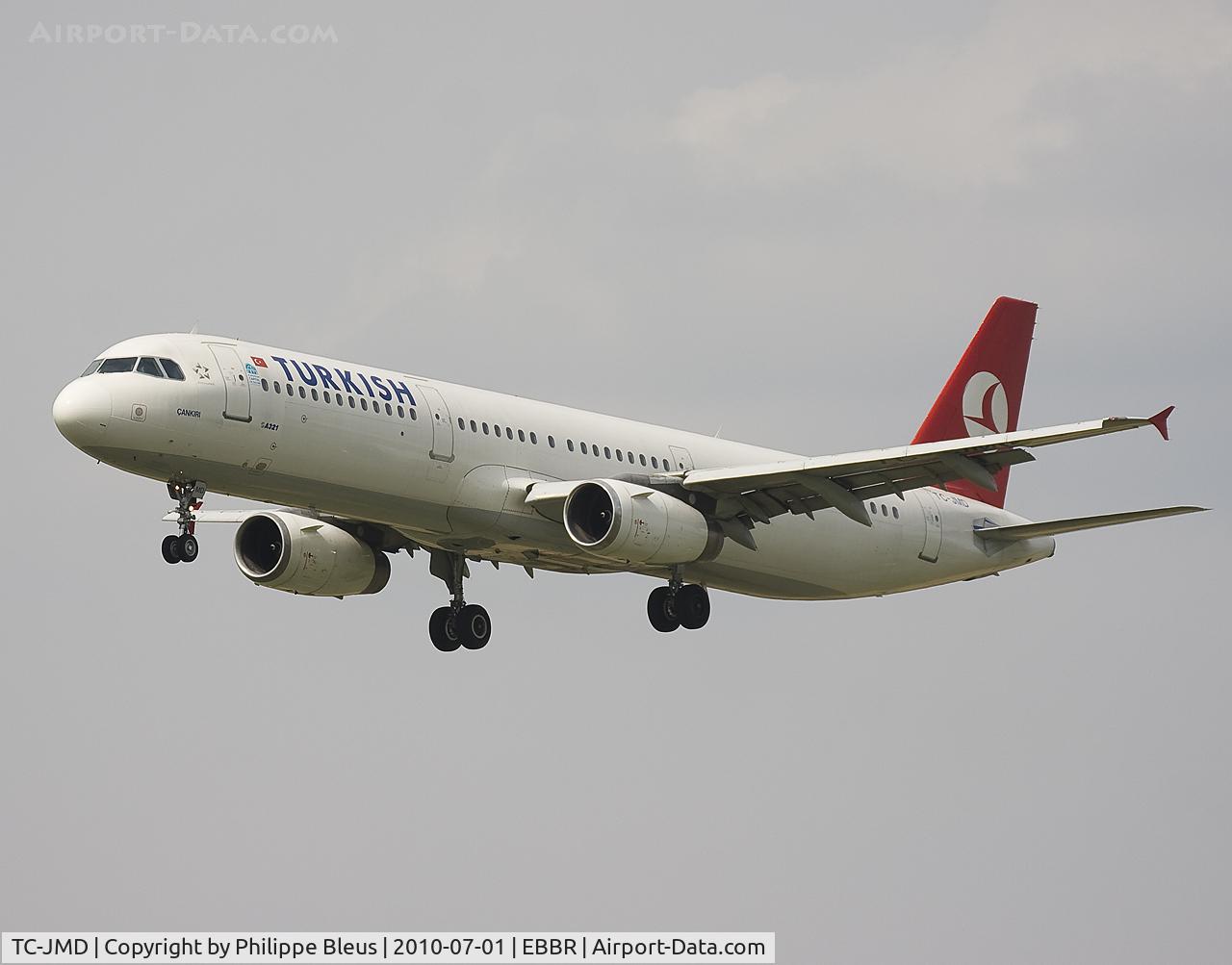 TC-JMD, 1998 Airbus A321-231 C/N 810, Cankiri on short final rwy 25L in the late afternoon. One of my first 