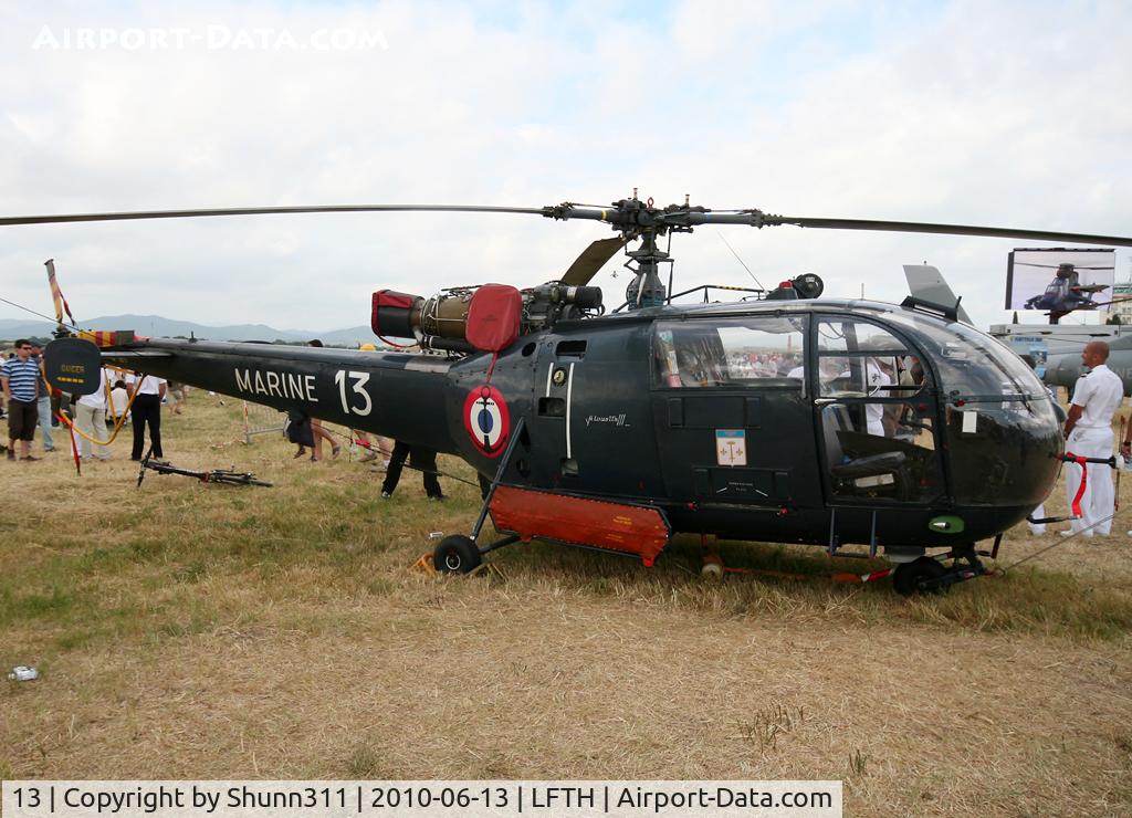 13, Sud Aviation SE-3160 Alouette III C/N 1013, Static display during LFTH Open Day 2010...