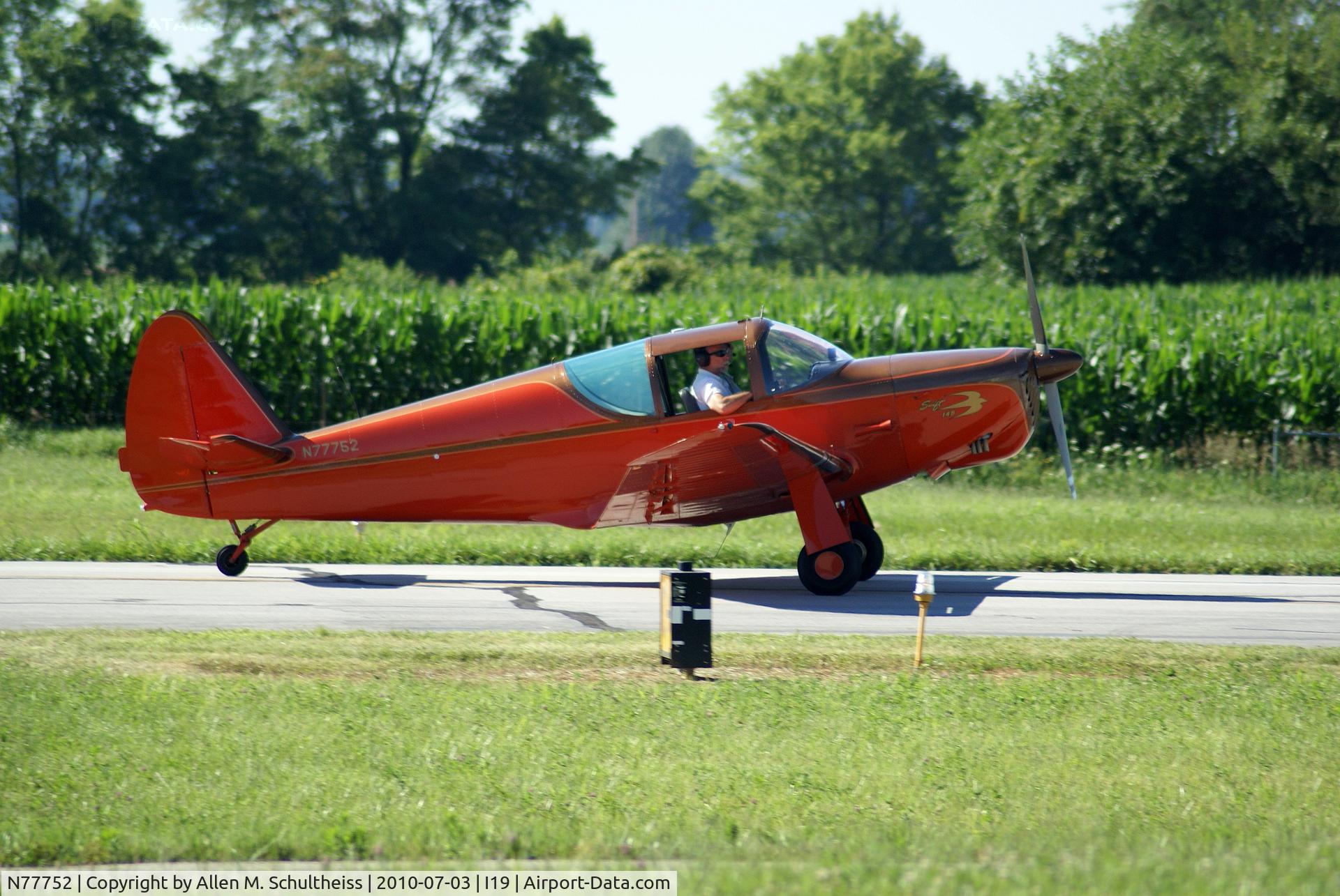 N77752, 1948 Globe GC-1B Swift C/N 3524, 1948 Globe Swift GC-1B