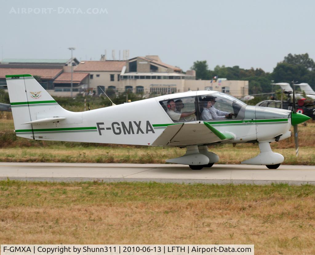 F-GMXA, Robin DR-400-140B Major C/N 2211, Used as a first flight on the morning during LFTH Open Day 2010...