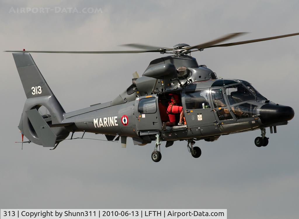 313, 1988 Aerospatiale SA-365F Dauphin C/N 6313, Used as a demo during LFTH Open Day 2010...