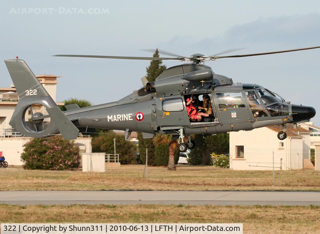 322, Aerospatiale SA-365F Dauphin C/N 6322, Used as a demo during LFTH Open Day 2010...