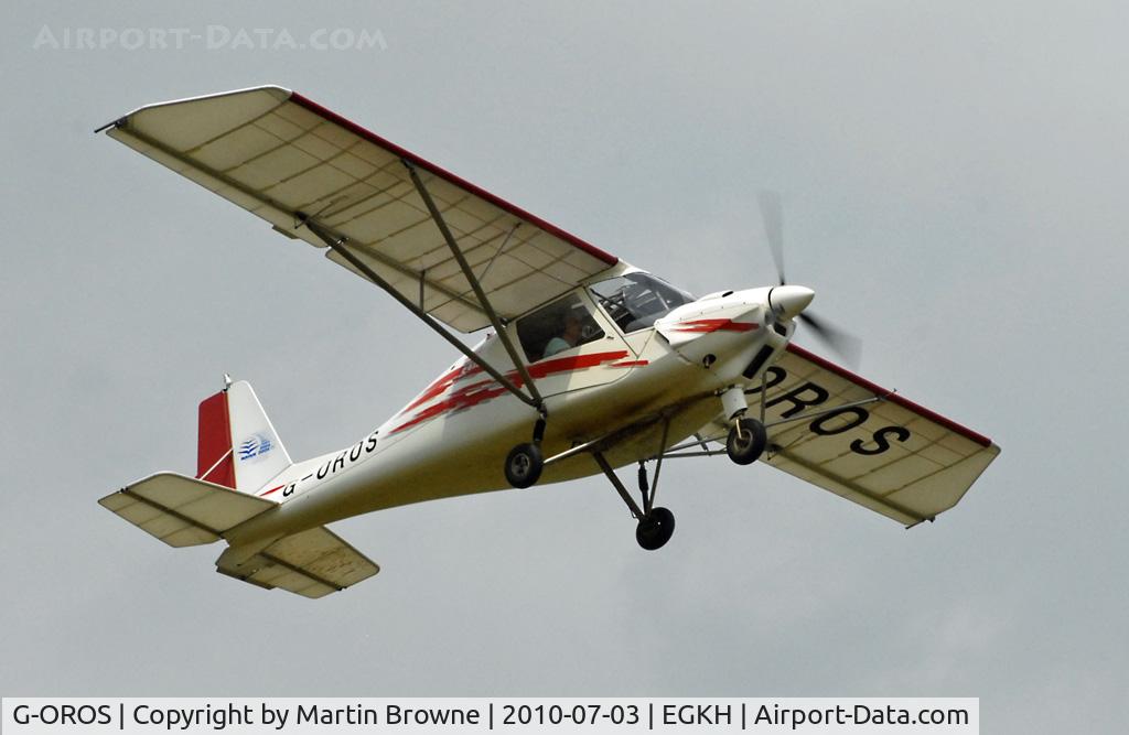 G-OROS, 2005 Comco Ikarus C42 FB80 C/N 0509-6759, SHOT AT HEADCORN