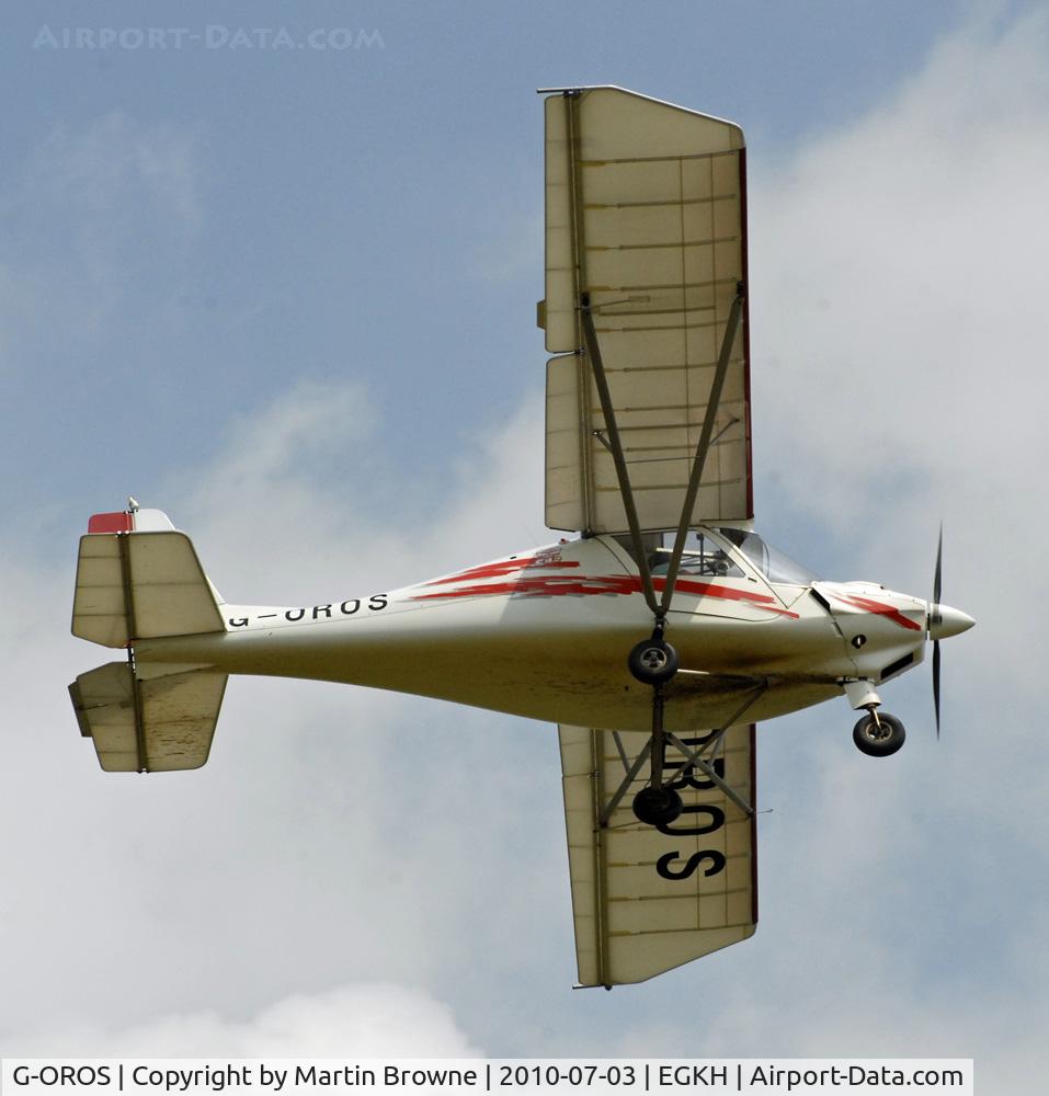 G-OROS, 2005 Comco Ikarus C42 FB80 C/N 0509-6759, SHOT AT HEADCORN