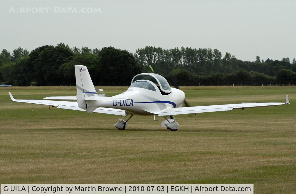 G-UILA, 2007 Aquila A210 (AT01) C/N AT01-165, SHOT AT HEADCORN