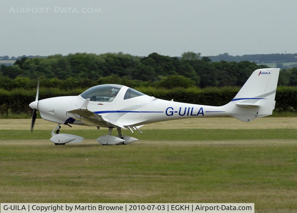 G-UILA, 2007 Aquila A210 (AT01) C/N AT01-165, SHOT AT HEADCORN