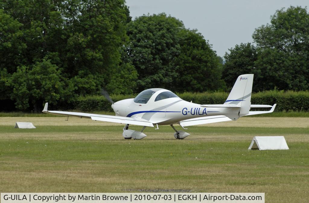 G-UILA, 2007 Aquila A210 (AT01) C/N AT01-165, SHOT AT HEADCORN
