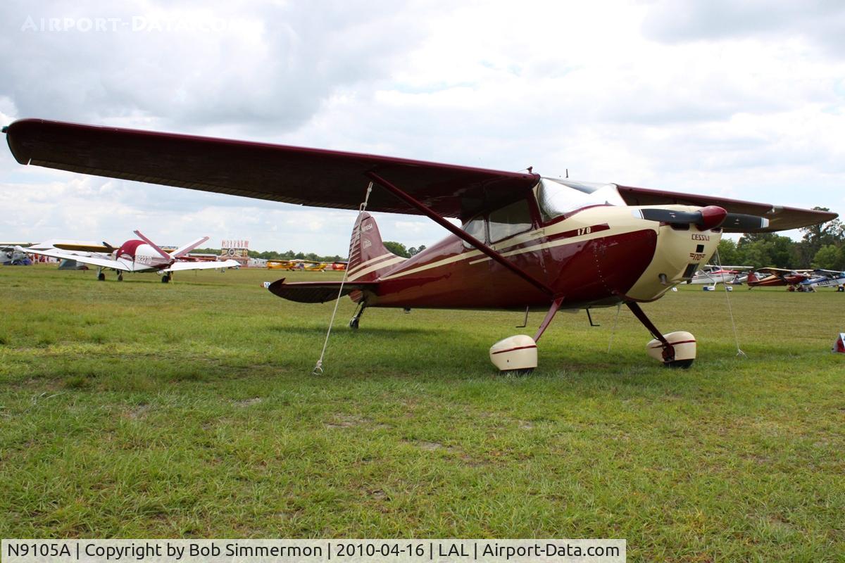 N9105A, 1949 Cessna 170A C/N 18864, Sun N Fun 2010
