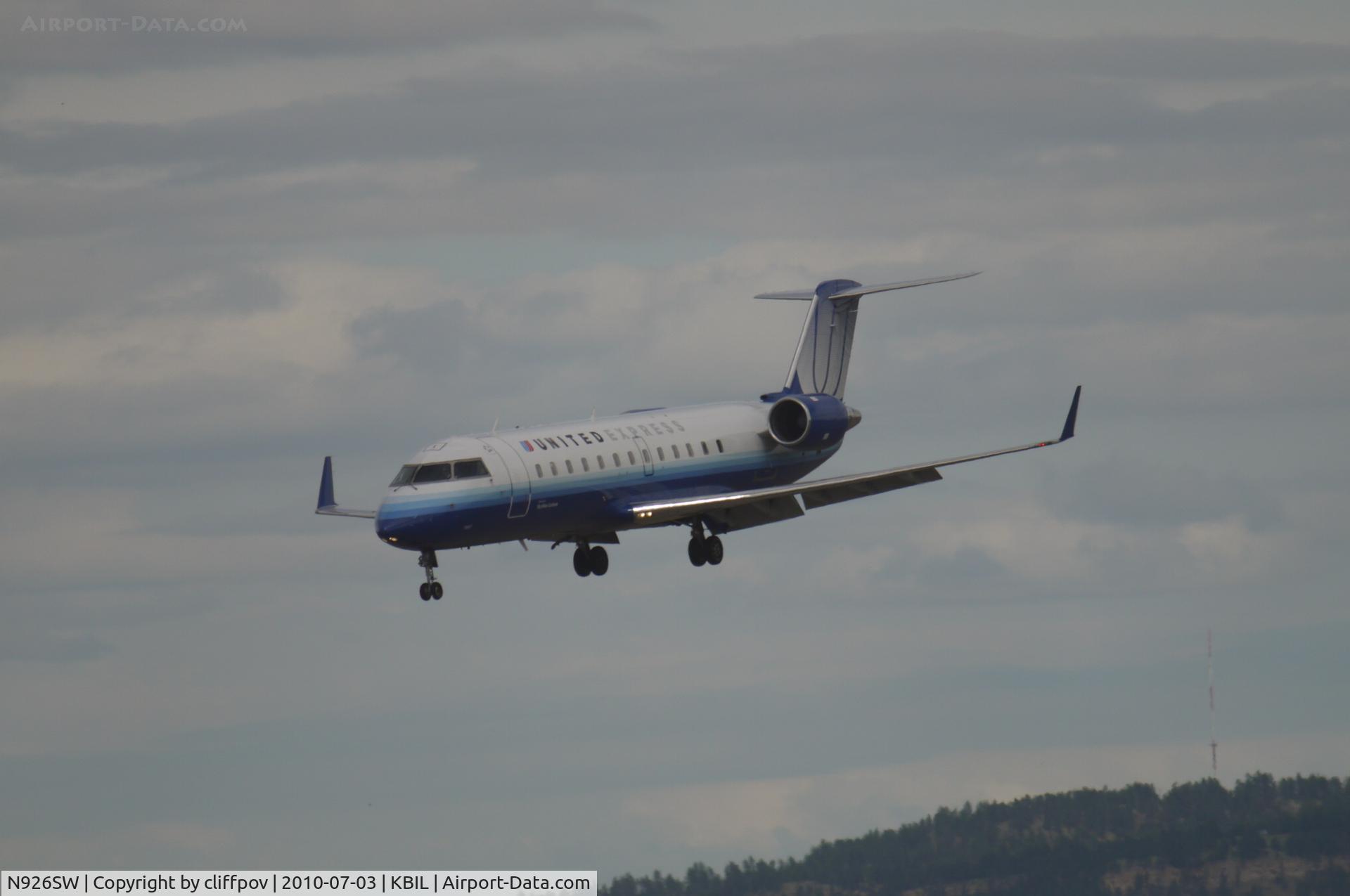 N926SW, 2002 Bombardier CRJ-200LR (CL-600-2B19) C/N 7687, Bombardier 600