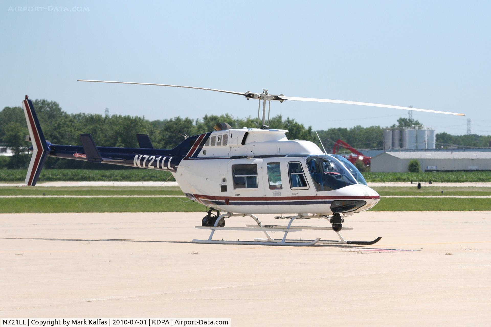 N721LL, 1986 Bell 206L-3 LongRanger III C/N 51164, State of Illinois Bell 206L-3 LongRanger, N721LL on the ramp KDPA.