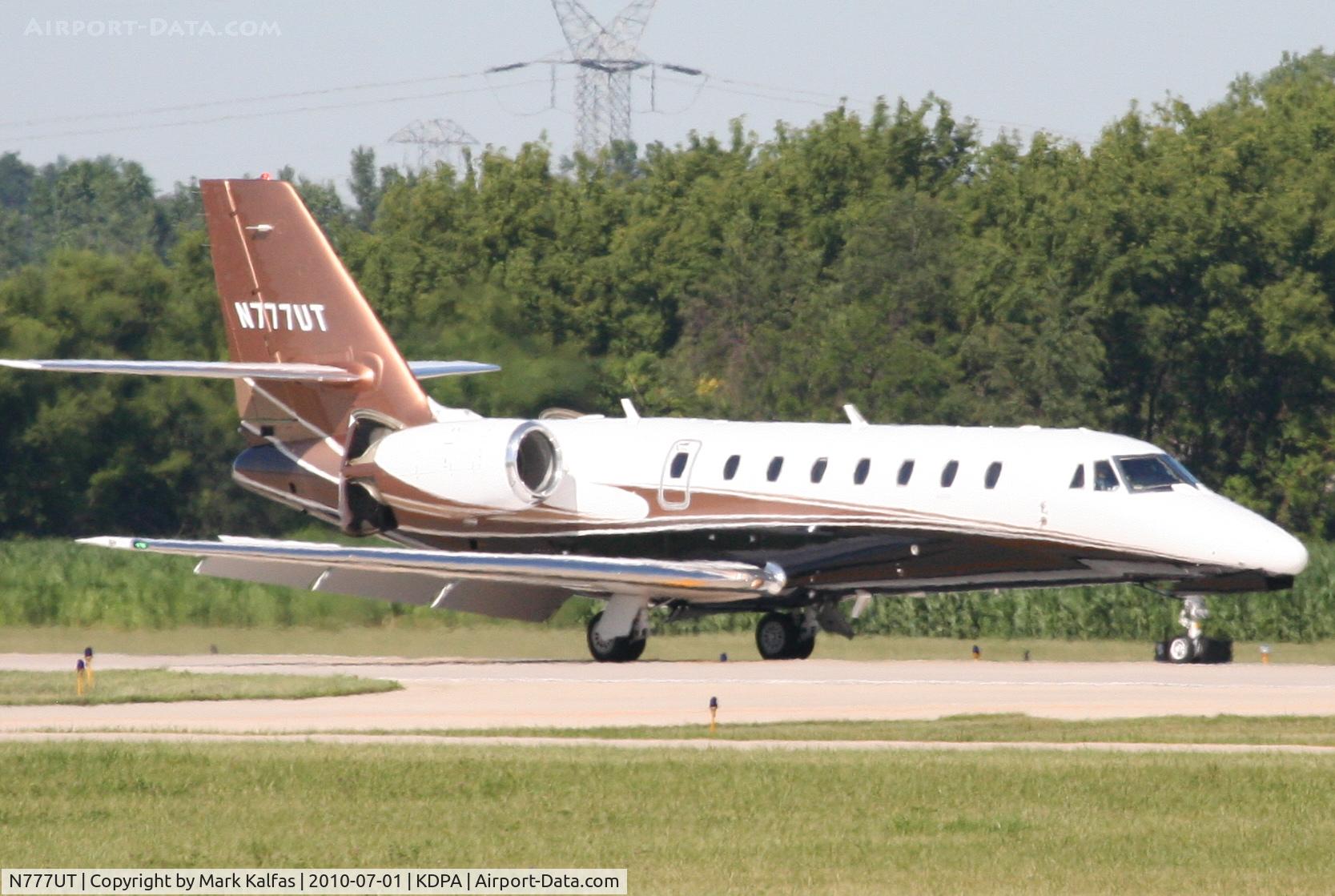 N777UT, 2005 Cessna 680 Citation Sovereign C/N 680-0048, Sho Deen Inc. Citation 680 Sovereign arriving 20R KDPA after a trip from KBZN.