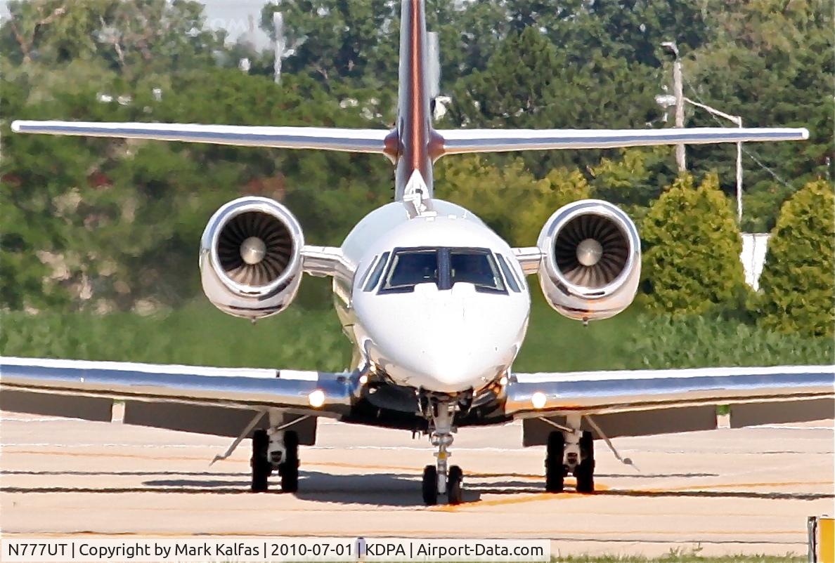 N777UT, 2005 Cessna 680 Citation Sovereign C/N 680-0048, Sho Deen Inc. Citation 680 Sovereign turning off 20R KDPA after a trip from KBZN.