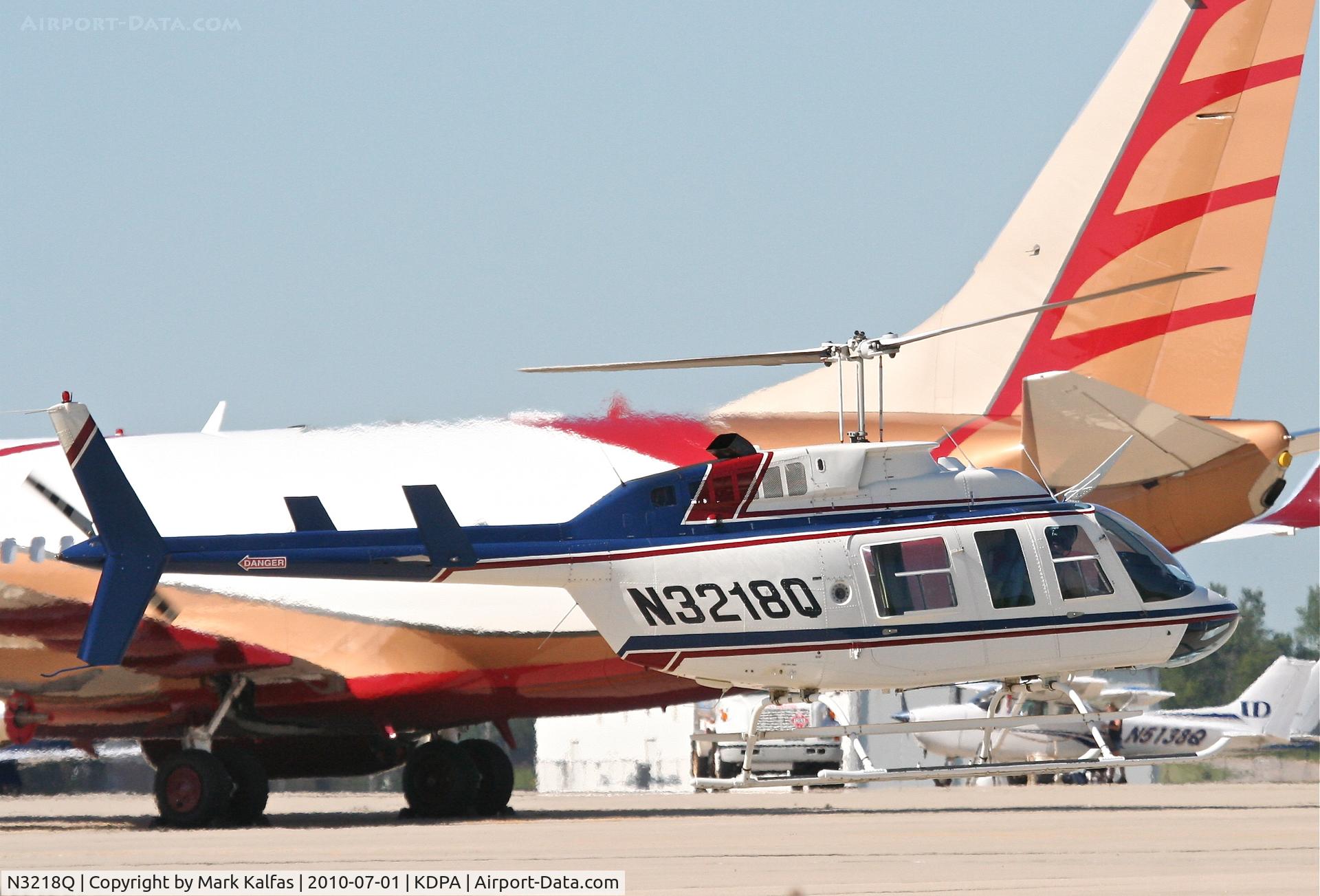 N3218Q, 1986 Bell 206L-3 LongRanger III C/N 51188, CLAYTON AIRCRAFT BELL 206L-3 LongRanger, N3218Q, taxiing out to depart KDPA.