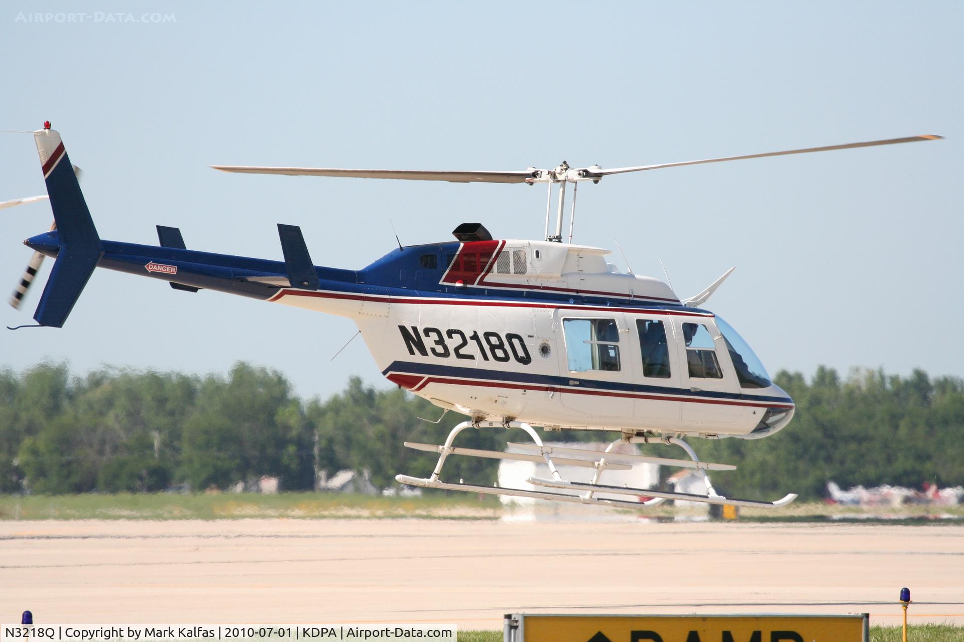 N3218Q, 1986 Bell 206L-3 LongRanger III C/N 51188, CLAYTON AIRCRAFT BELL 206L-3 LongRanger, N3218Q, taxiing out to depart KDPA.
