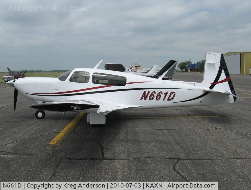 N661D, 2008 Mooney M20TN Acclaim C/N 31-0091, Mooney M20TN on the line.
