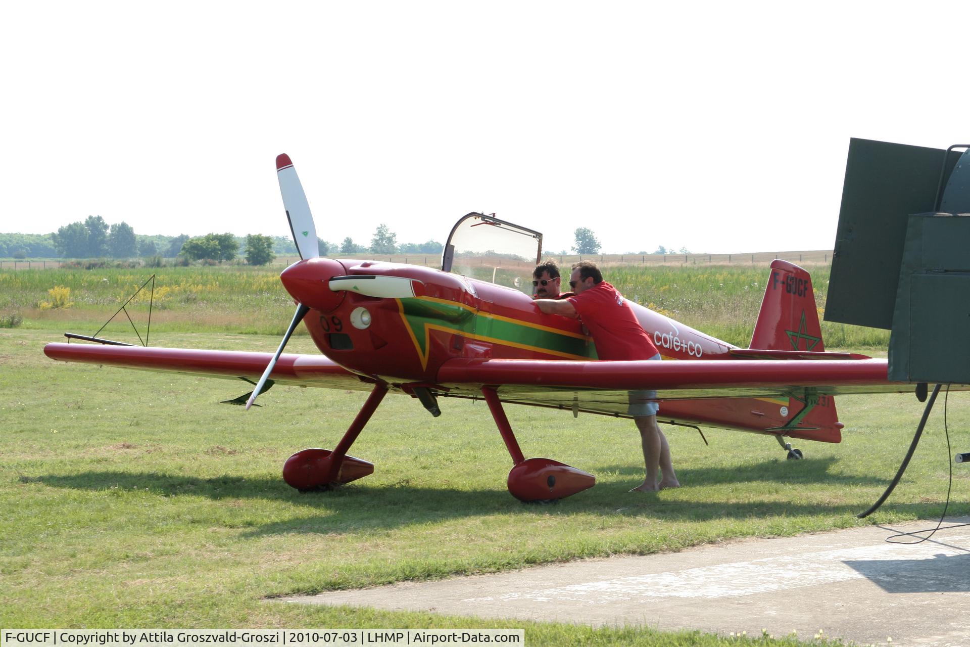 F-GUCF, Mudry CAP-231 C/N 09, Kecskemét-Matkó Airport, Hungary. Preparation and filling up with petrol.