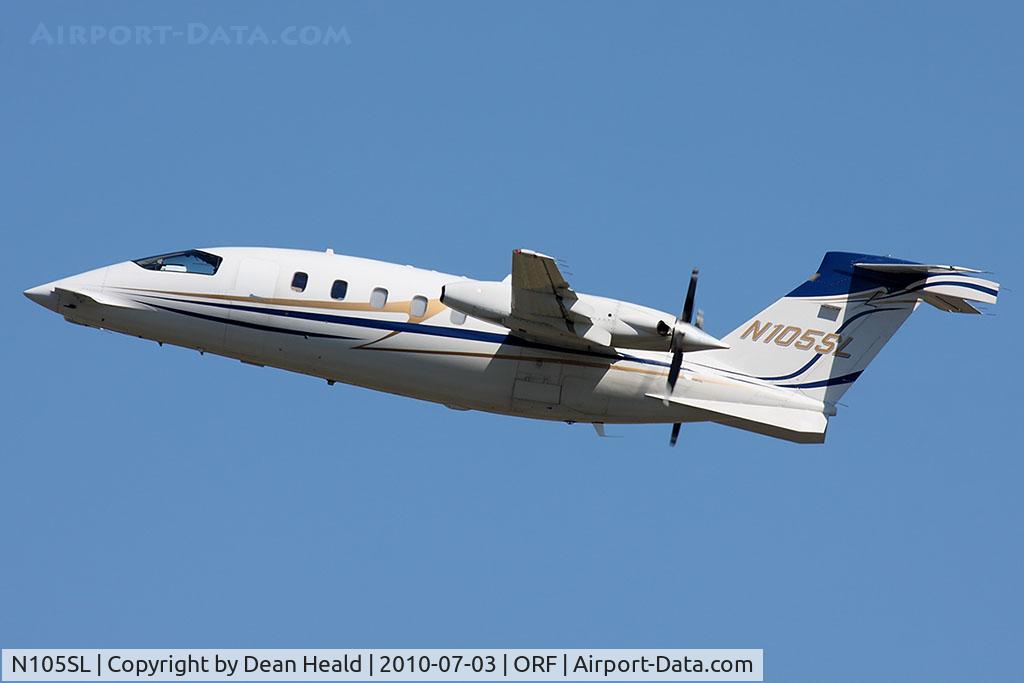N105SL, 2003 Piaggio P-180 C/N 1068, Avantair 2003 Piaggio P-180 Avanti N105SL climbing out from RWY 5 enroute to Georgetown Scott County Airport-Marshall Field, Georgetown, KY (27K).