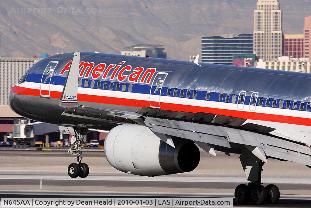N645AA, 1991 Boeing 757-223 C/N 24603, American Airlines N645AA (FLT AAL1821) from Miami Int'l (KMIA) landing RWY 25L.