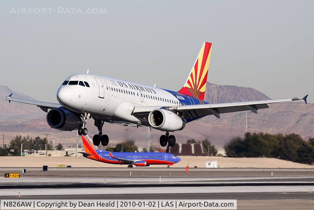 N826AW, 2001 Airbus A319-132 C/N 1534, US Airways 