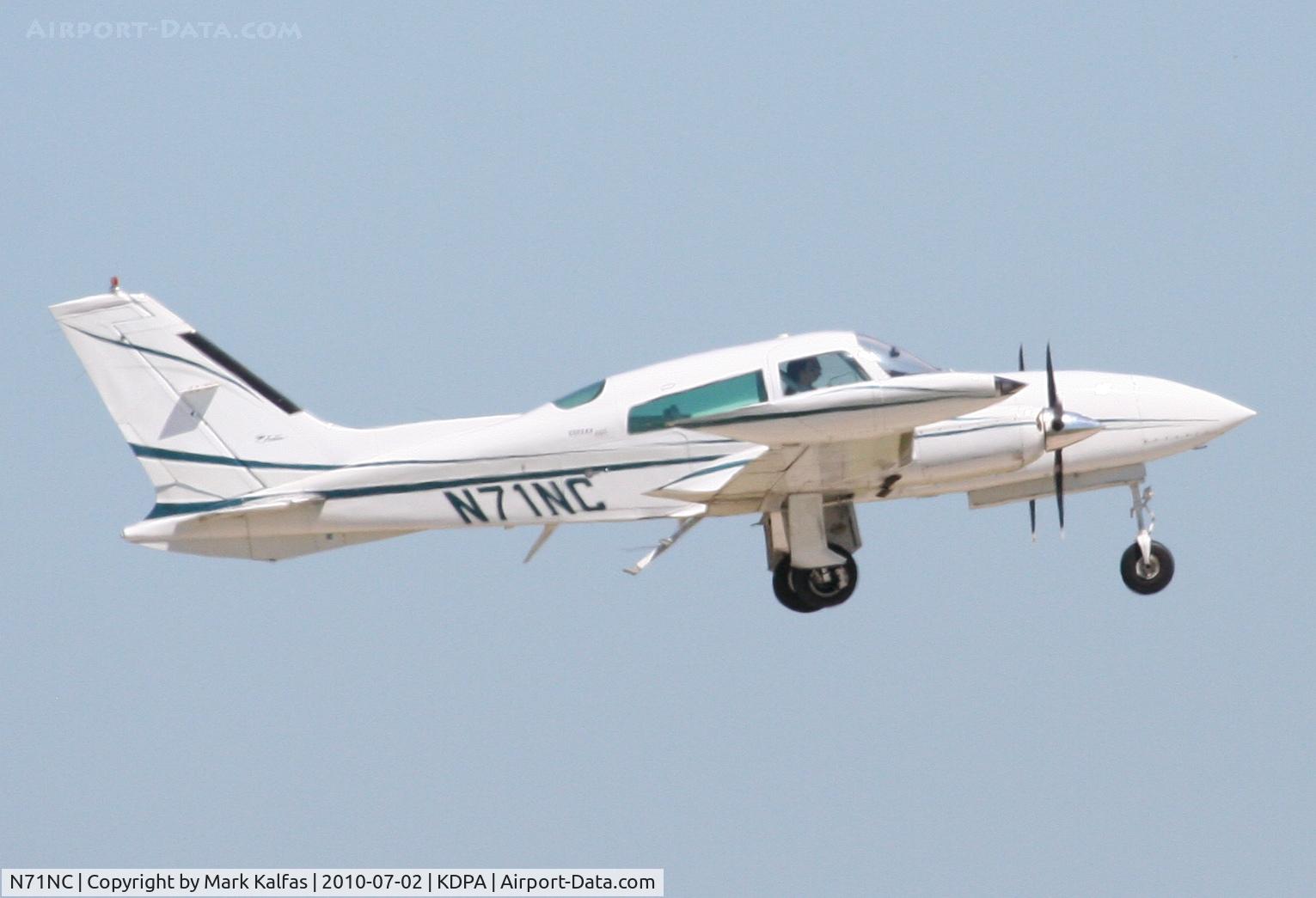 N71NC, 1978 Cessna 310R C/N 310R1426, CESSNA 310R N71NC departing 20R KDPA.