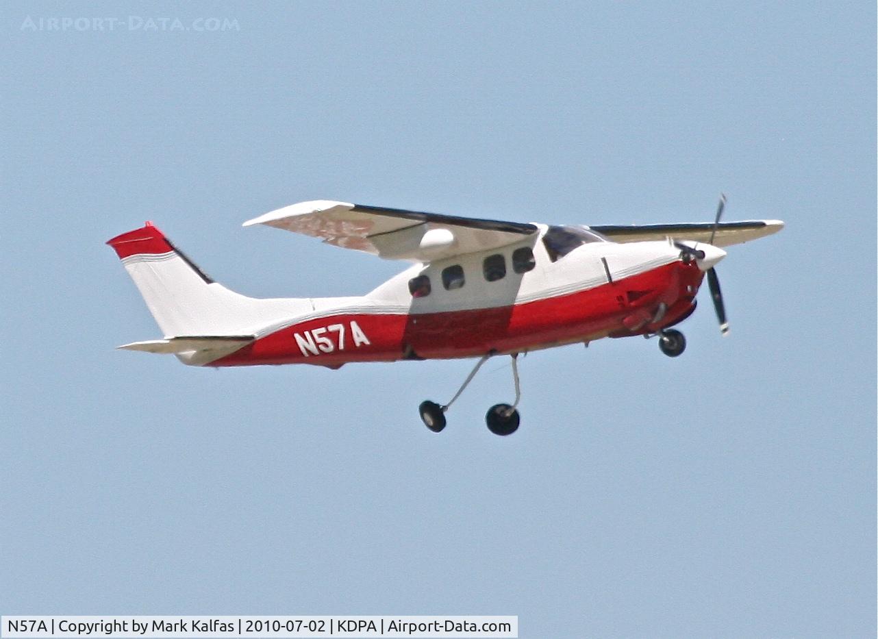 N57A, 1980 Cessna P210N Pressurised Centurion C/N P21000564, CONDOMINIUM INSURANCE SPECIALISTS OF AMERICA INC Cessna C210/T Centurion, departing 20R KDPA en-route to KRHI via 3CK.