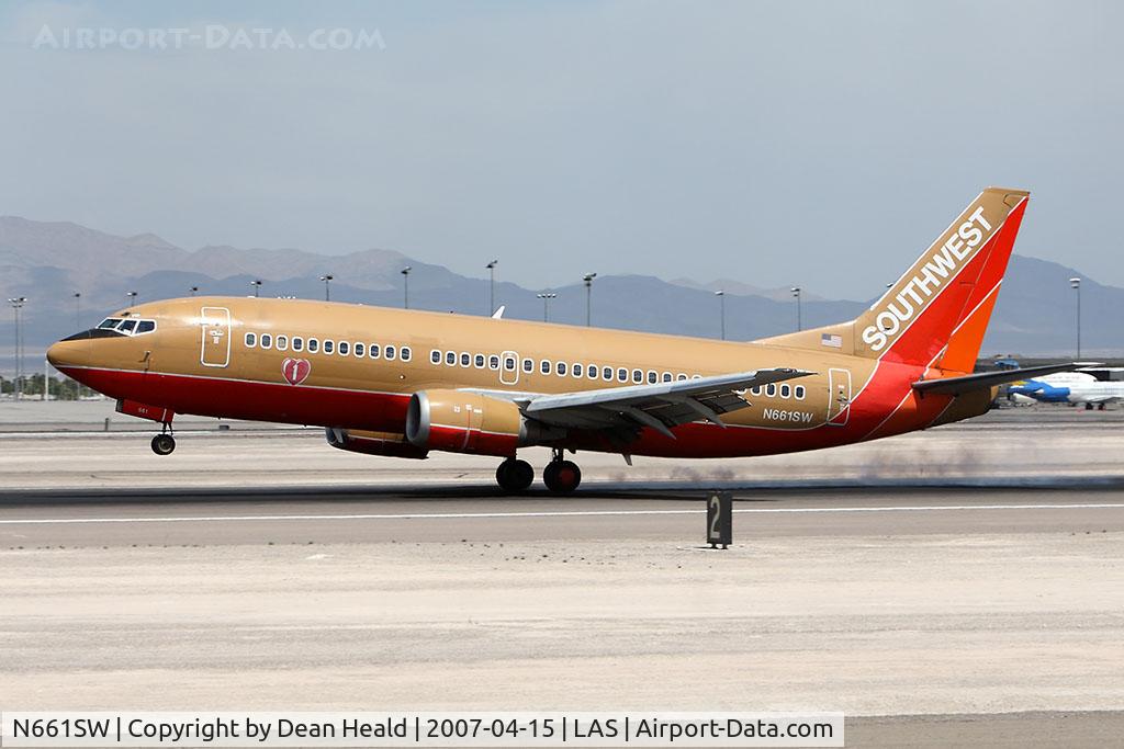 N661SW, 1985 Boeing 737-317 C/N 23173, Southwest Airlines N661SW (FLT SWA525) from Salt Lake City Int'l (KSLC) landing RWY 25L.