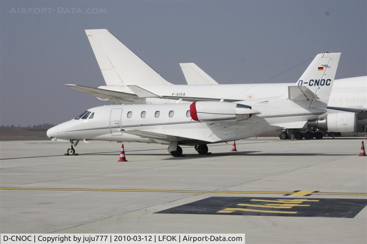 D-CNOC, 2008 Cessna 560XL Citation XLS C/N 560-5814, on transit at Vatry