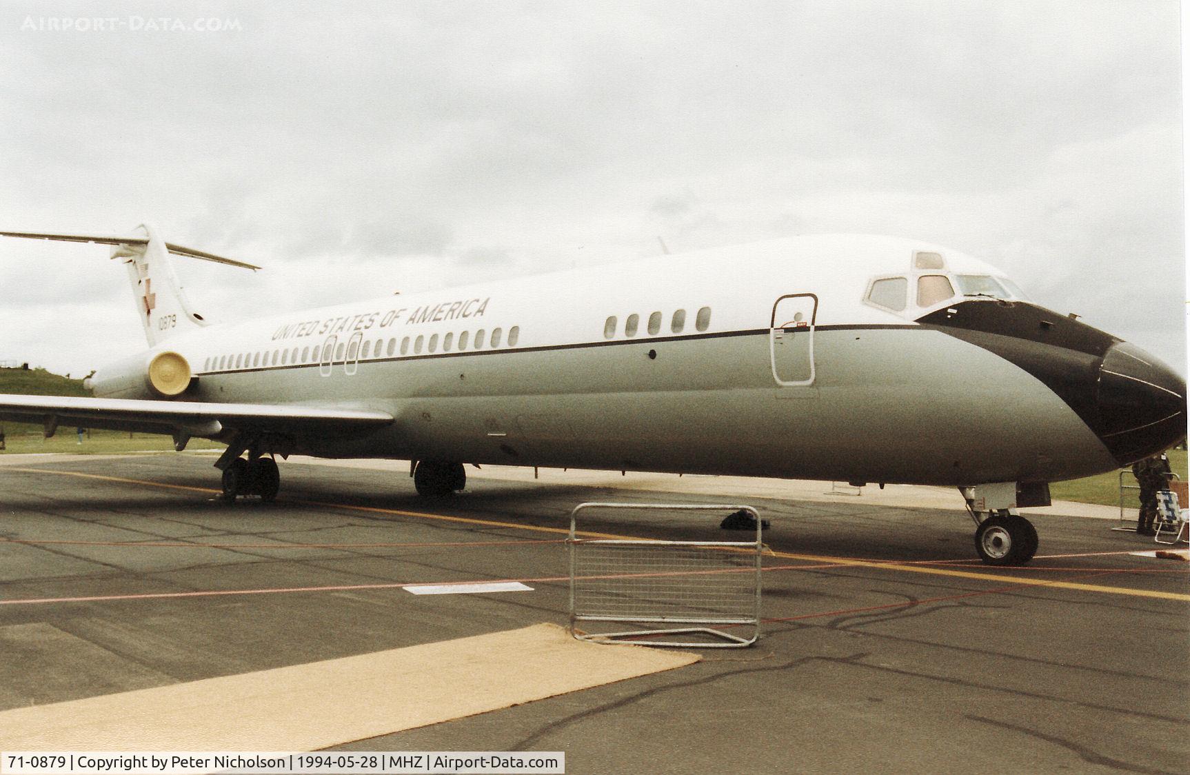 71-0879, 1971 McDonnell Douglas C-9A Nightingale C/N 47537, C-9A Nightingale of the 86th Airlift Wing at Ramstein on display at the 1994 RAF Mildenhall Air Fete.