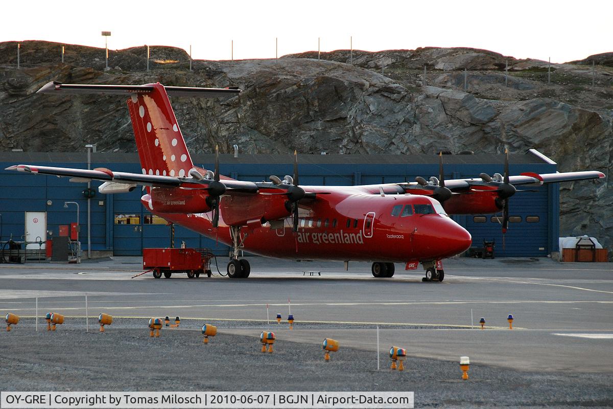 OY-GRE, 1985 De Havilland Canada DHC-7-103 Dash 7 C/N 106, Half past midnight...