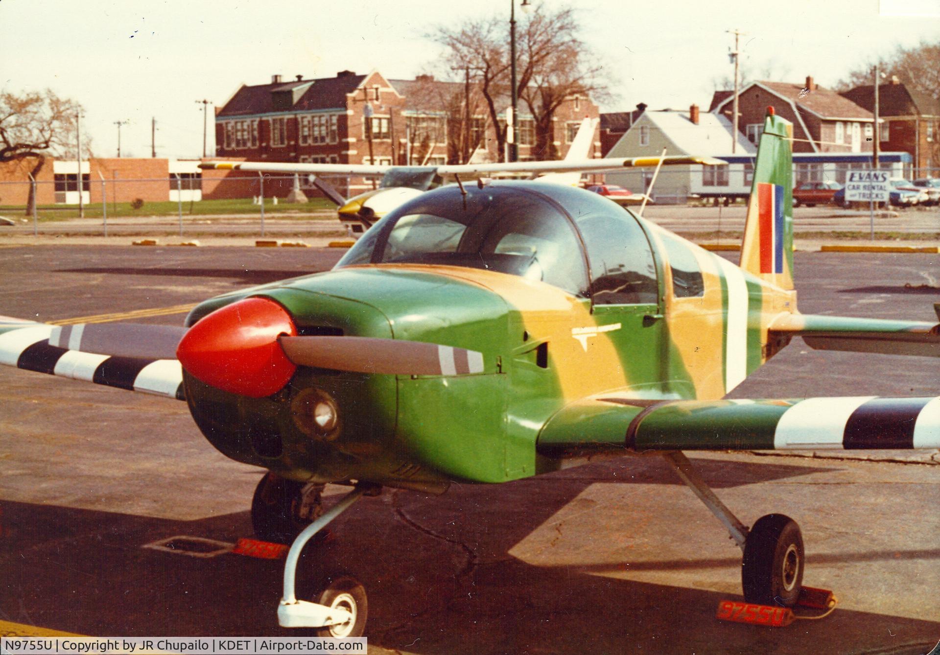 N9755U, Grumman American AA-1C Lynx C/N AA1C0114, N9755U at KDET 1977.