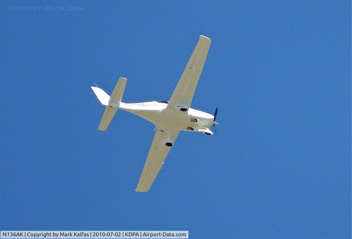 N136AK, 2010 Cirrus SR22 C/N 3510, BMR TRANSPORTATION LLC Cirrus SR-22, N136AK with an overflight KDPA.