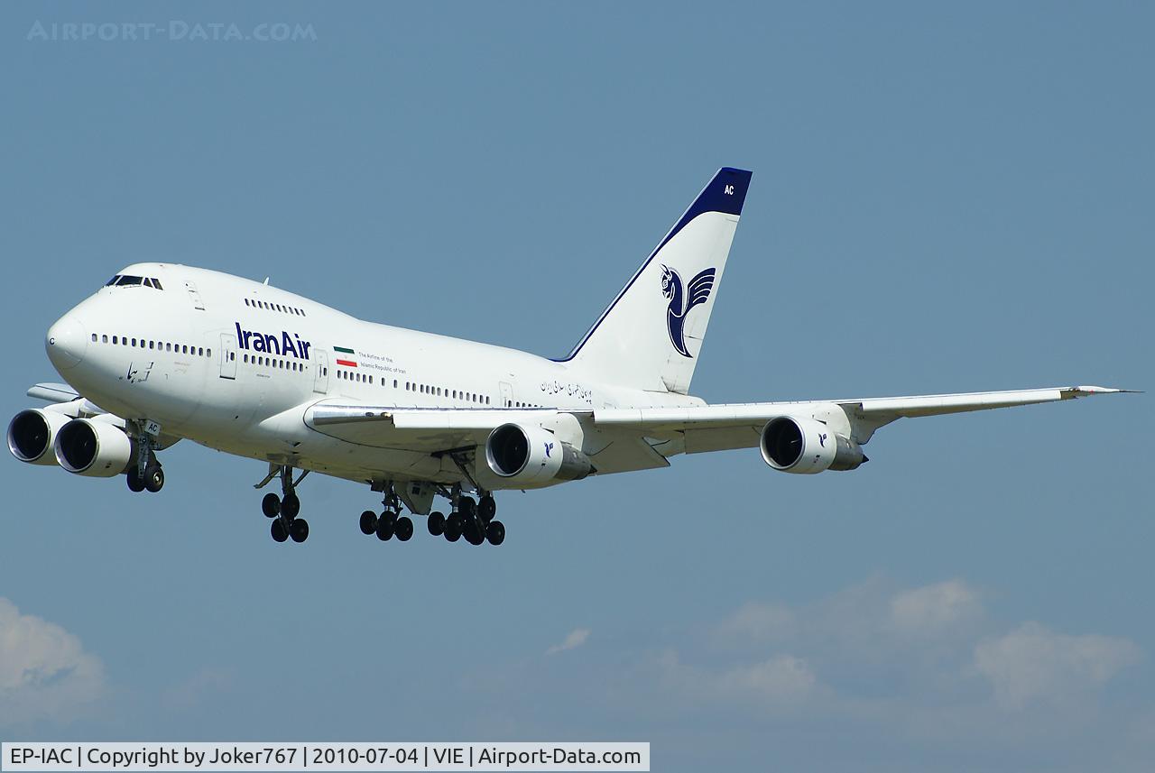 EP-IAC, 1977 Boeing 747SP-86 C/N 21093, Iran Air