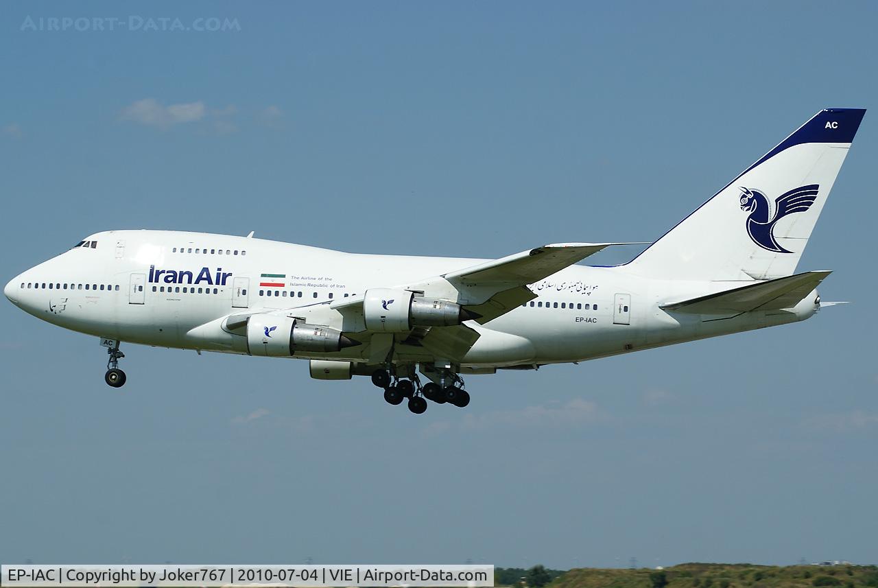 EP-IAC, 1977 Boeing 747SP-86 C/N 21093, Iran Air