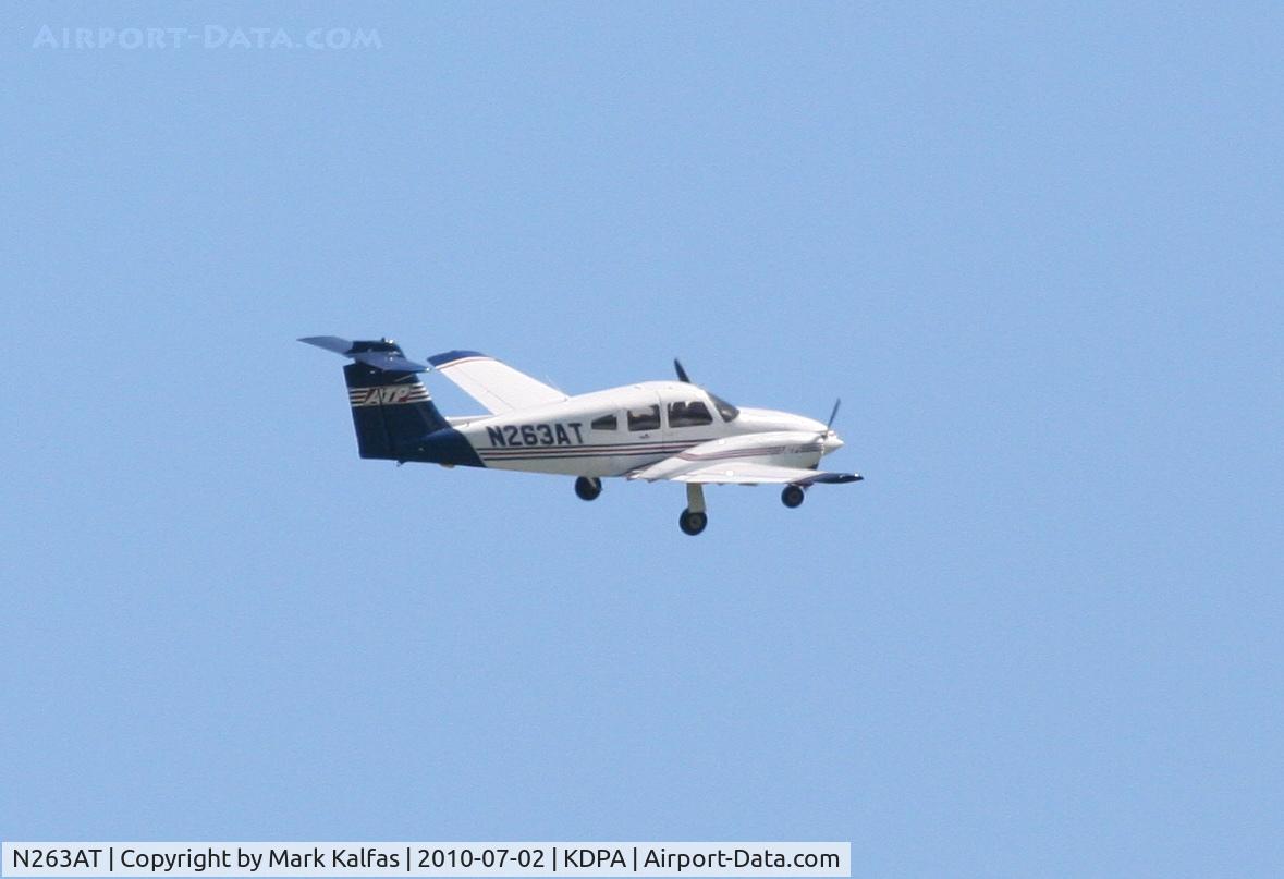 N263AT, 2001 Piper PA-44-180 Seminole C/N 4496087, AIRLINE TRANSPORT PROFESSIONALS CORP,Piper PA-44 Seminole-PA44/G, N263AT departing 2L KDPA for some pattern work.