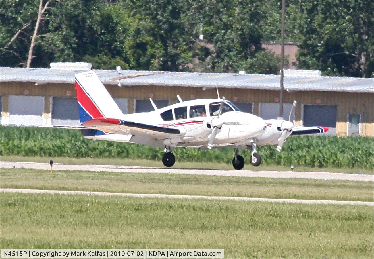 N4515P, 1960 Piper PA-23-250 Aztec C/N 27-18, FLYING W LEASING INC Piper PA23 Apache, N4515P arriving 20R KDPA.