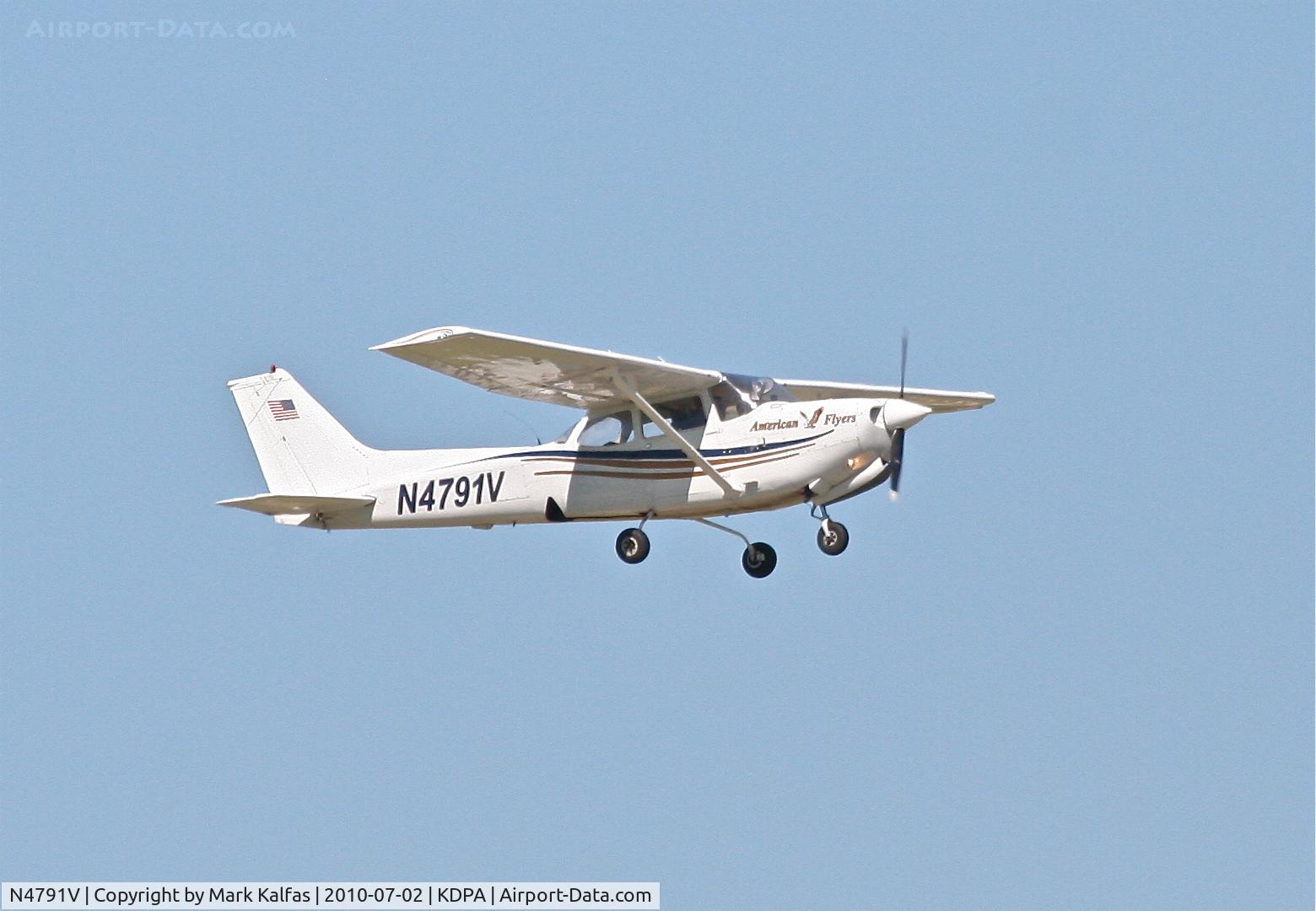 N4791V, 1980 Cessna 172RG Cutlass RG C/N 172RG0379, American Flyers Cessna 172RG, N4791V departing 20L KDPA.