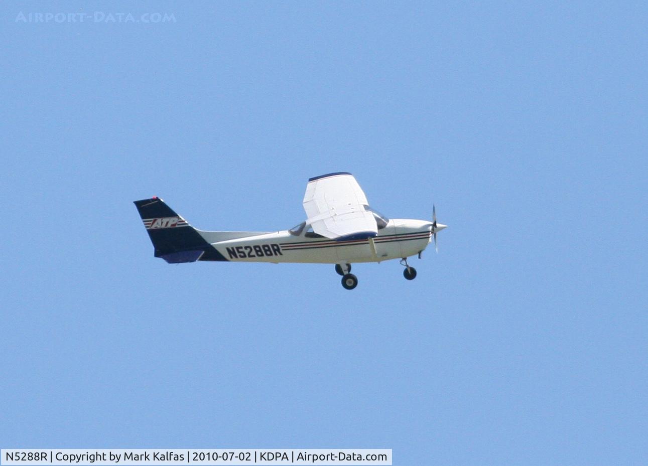 N5288R, 1974 Cessna 172M C/N 17263502, AIRLINE TRANSPORT PROFESSIONALS CORP,  Cessna 172M N5288R departing 2L KDPA for some pattern work.
