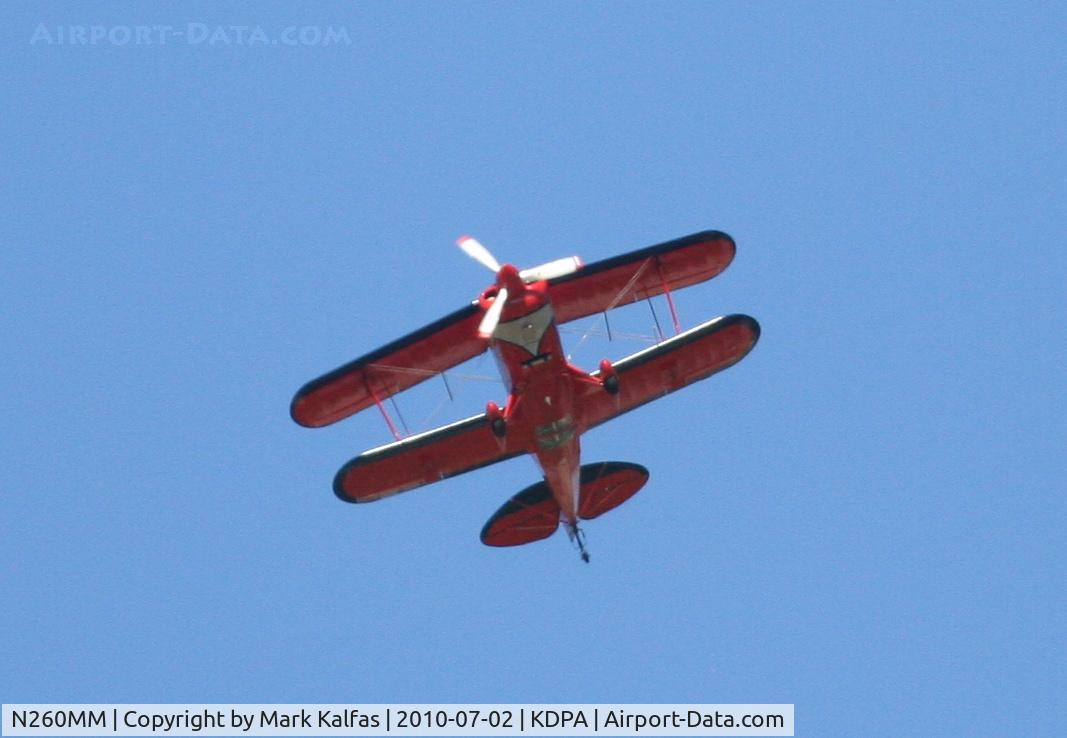 N260MM, 1990 Christen Pitts S-2B Special C/N 5186, TRAVEL EXPRESS AVIATION PITTS S-2B, N260MM departing RWY 15 KDPA doing some pattern work.