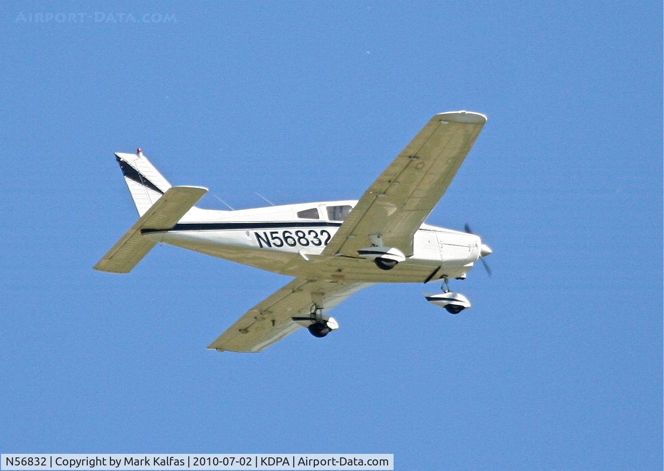 N56832, 1973 Piper PA-28-151 C/N 28-7415016, Piper PA-28 Cherokee, N56832 departing 20R KDPA.