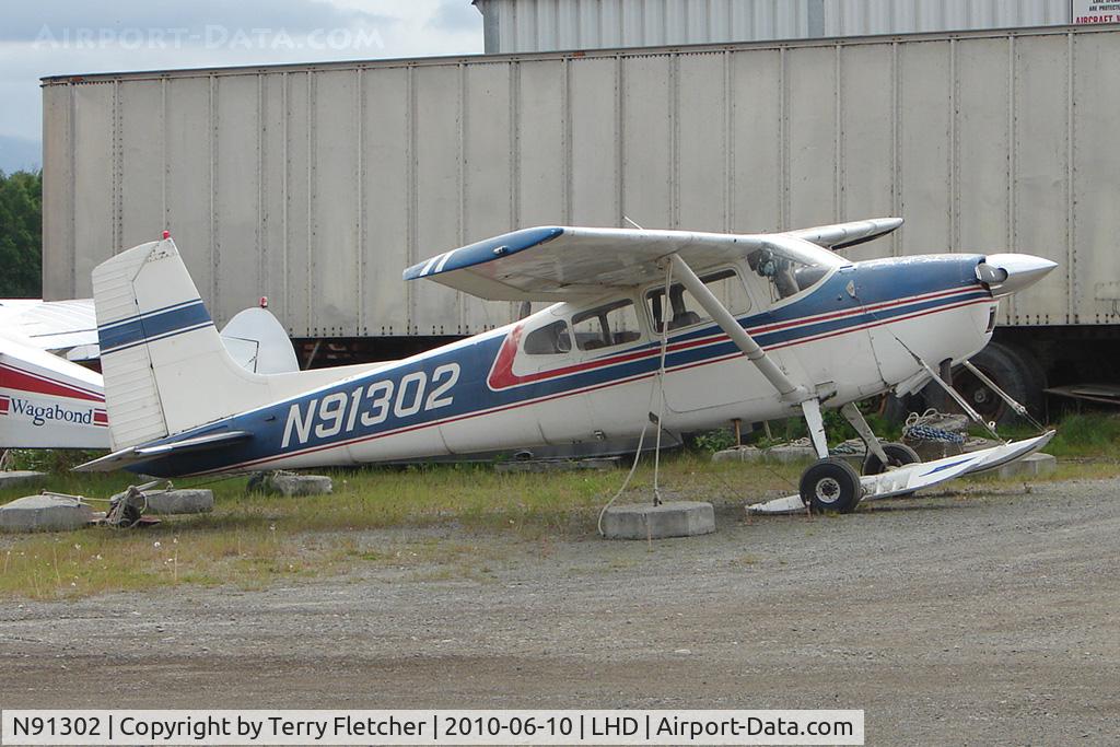 N91302, 1969 Cessna 180H Skywagon C/N 18052038, 1969 Cessna 180H, c/n: 18052038 on skis at Lake Hood