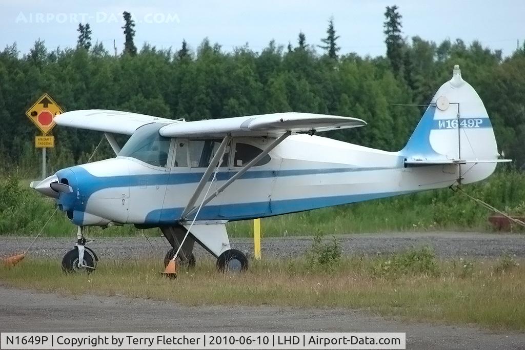 N1649P, 1954 Piper PA-22-150 C/N 22-2465, 1954 Piper PA-22-150, c/n: 22-2465 at Lake Hood