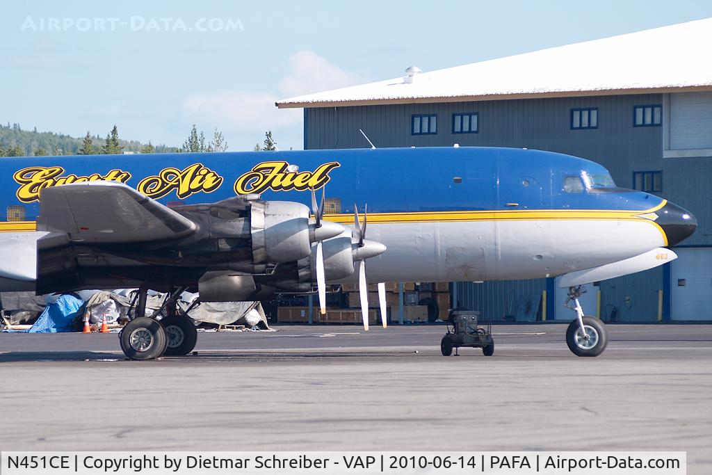 N451CE, 1953 Douglas R6D-1 (DC-6A) C/N 43712, Everts Air Fuel DC6