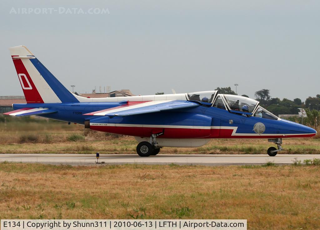 E134, Dassault-Dornier Alpha Jet E C/N E134, Taxiing to his parking...